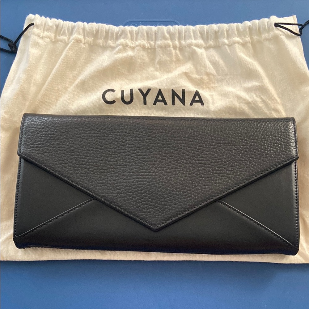 Cuyana Black Envelope Clutch